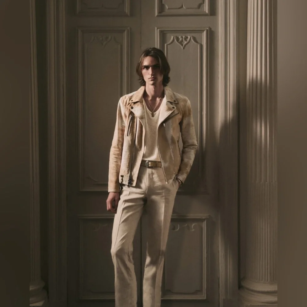 John Varvatos Chelsea Biker Jacket. Size 50 EU 40 USA.Brand new with tags $3498 - Picture 2 of 15